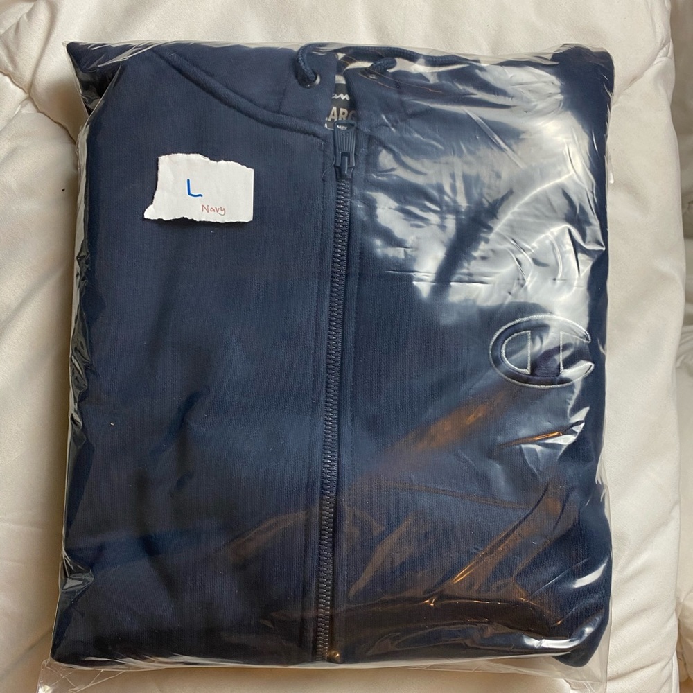 🆕 Champion Superfleece 2.0 - Zip Up Hoodie Navy - Picture 7 of 8